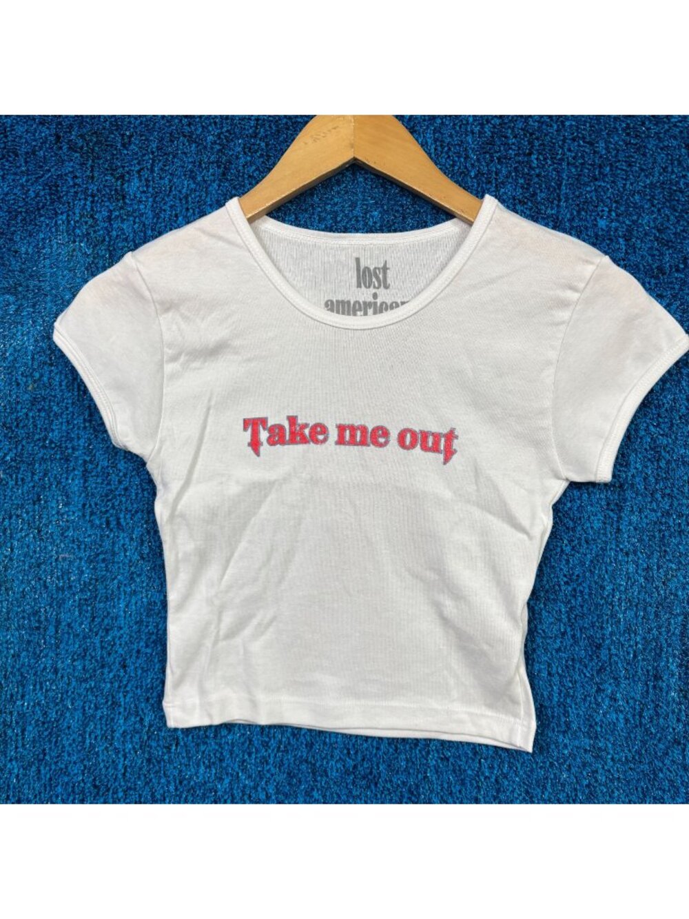 Machine Gun Kelly "Take Me Out" Graphic Crop Top Size Small
